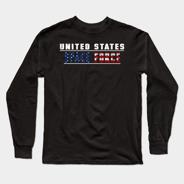 Space Force Distressed T-shirt, Trending anti-trump tshirt Long Sleeve T-Shirt by CMDesign